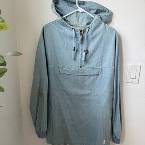VSOP Denim Quarter-Zip Hoodie – Men’s Large